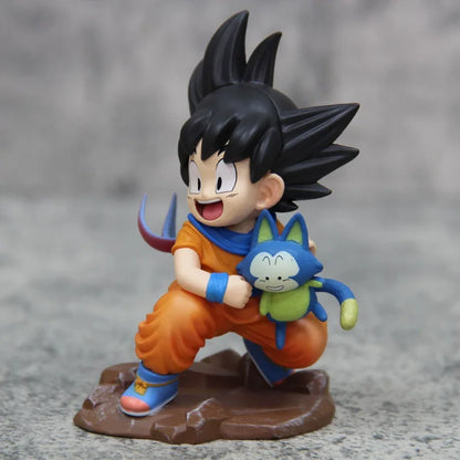 Figurine Goku et son Amulette Chanceuse - Dragon Ball Z