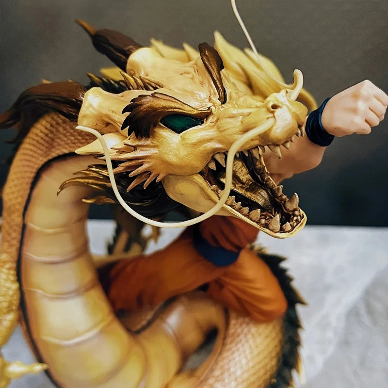 Figurine Goku Super Saiyan 3 Le Lien Sacré avec Shenron - Dragon Ball Z