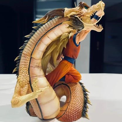 Figurine Goku Super Saiyan 3 Le Lien Sacré avec Shenron - Dragon Ball Z